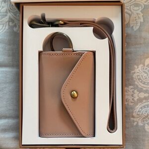 Andar- The Poppy- Blush Cardholder with Brass Hardware